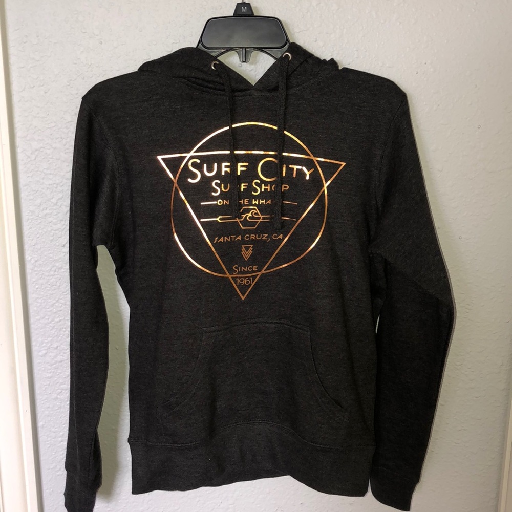 santa cruz grey hoodie